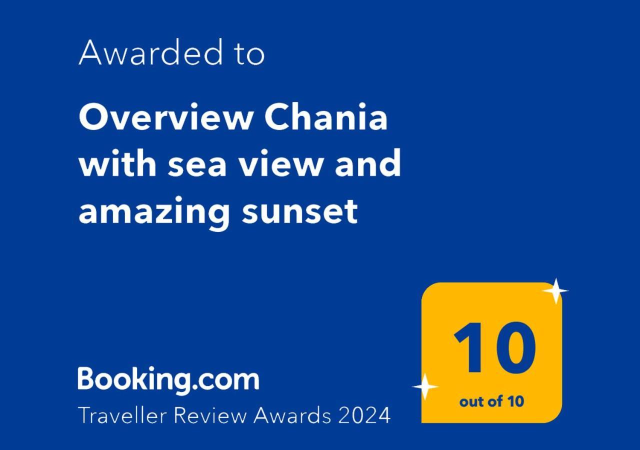 Overview Chania With Sea View And Amazing Sunset 외부 사진